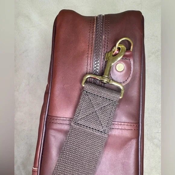 Duluth Pack Freelance Briefcase Black Leather Bag Business Everyday Travel - Picture 5 of 12